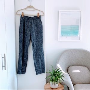 Theory | NWOT blue/white linen pants, size 0